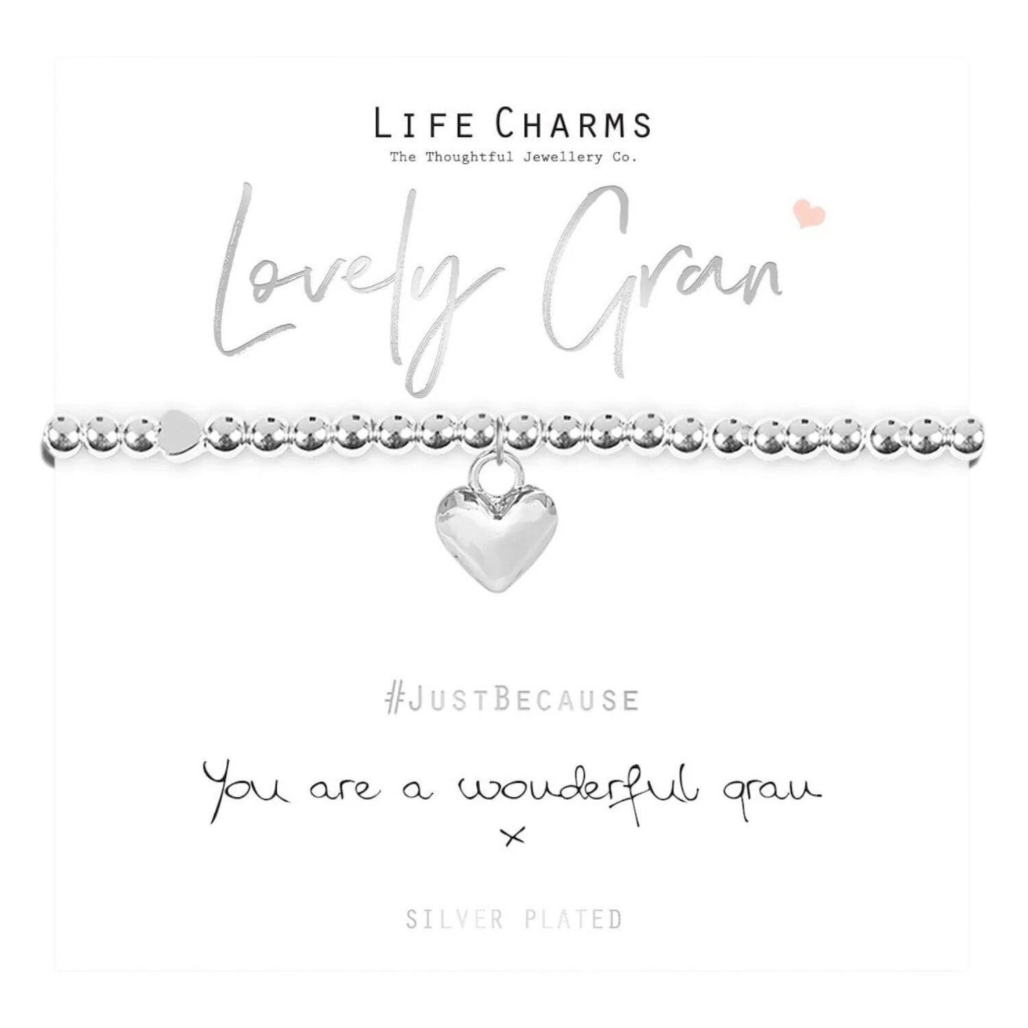 B&Q - Lovely Gran Silver-Plated BraceletOne SizeGift Boxed Present For Grandma - Image 3