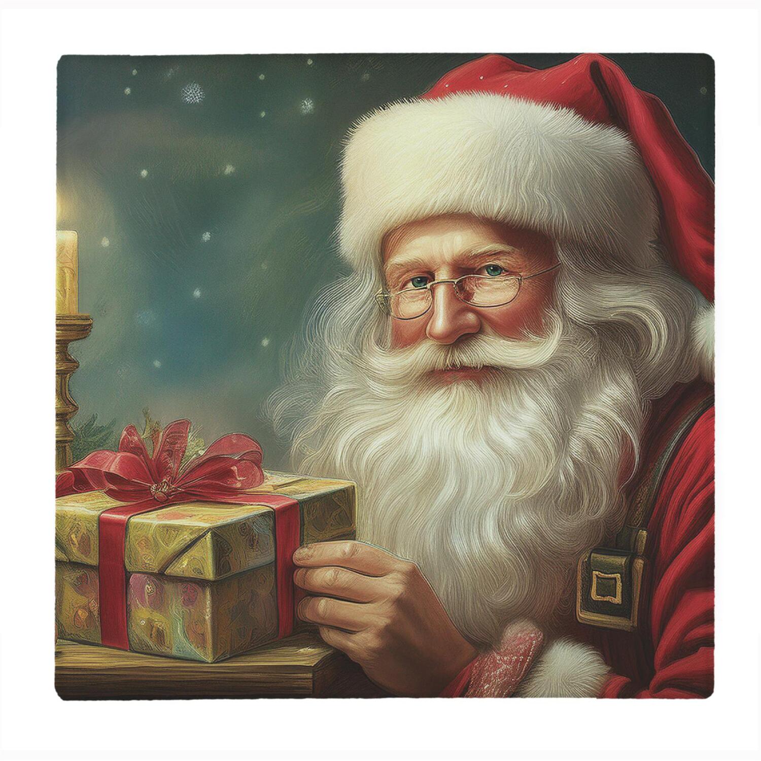 Image of Traditional Santa Large Square Worktop Protector&hellip;