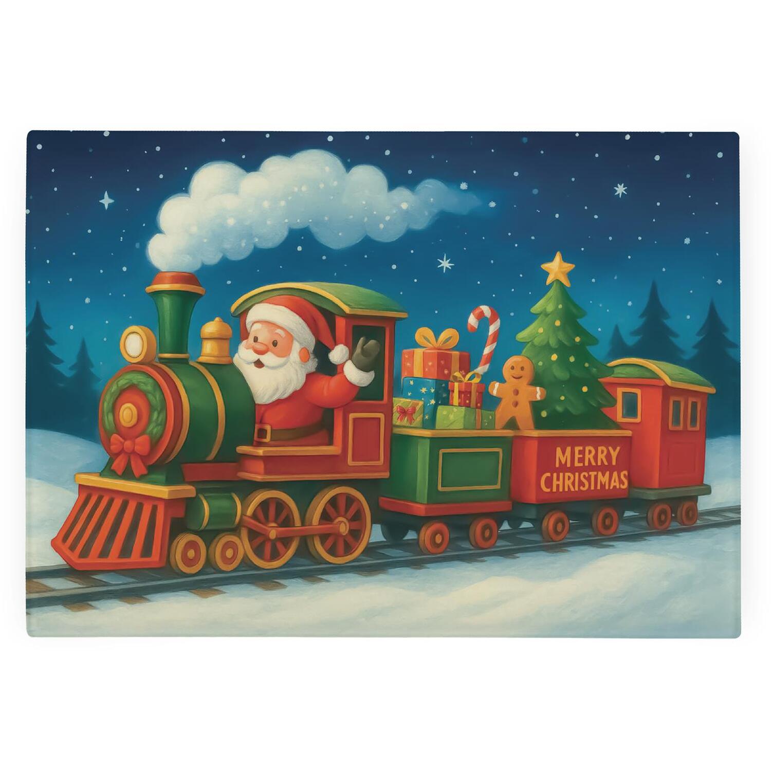 Image of Santa's Night Train Smooth Glass Worktop&hellip;