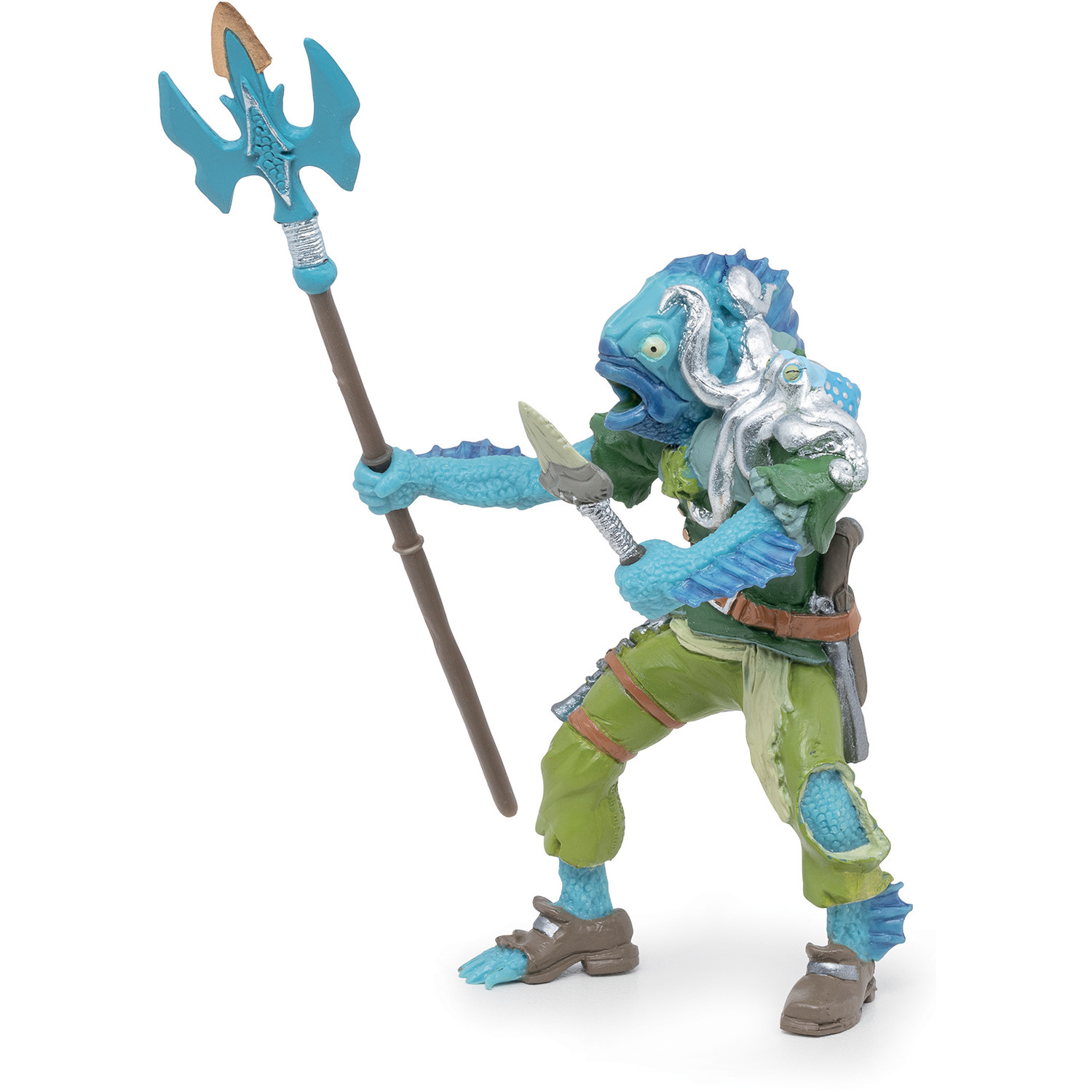PAPO Pirates and Cosairs Fish Mutant Pirate Toy Figure - 39456 - Teal - Teal