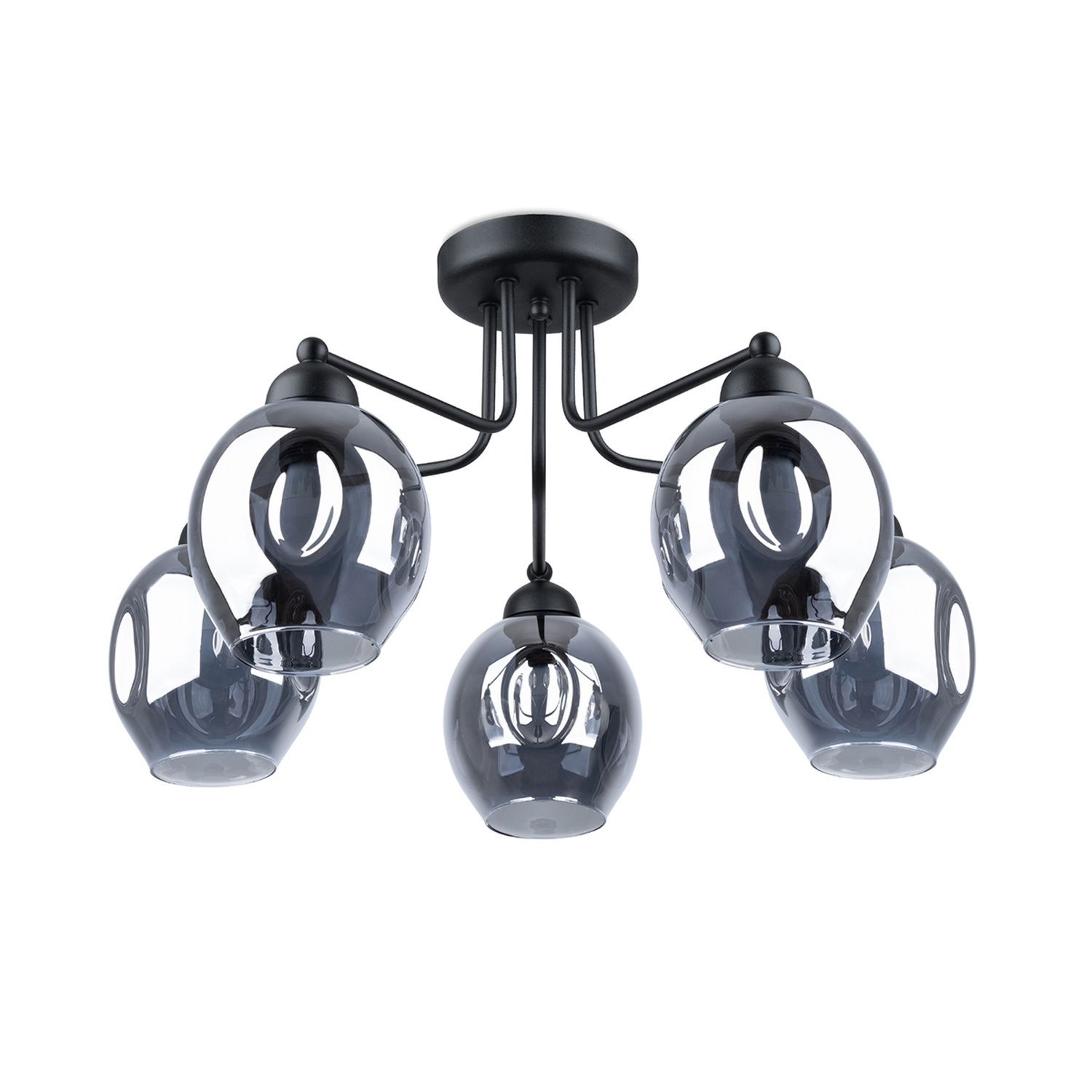 Sollux Lighting Chandelier Fillan 5 Black - Black