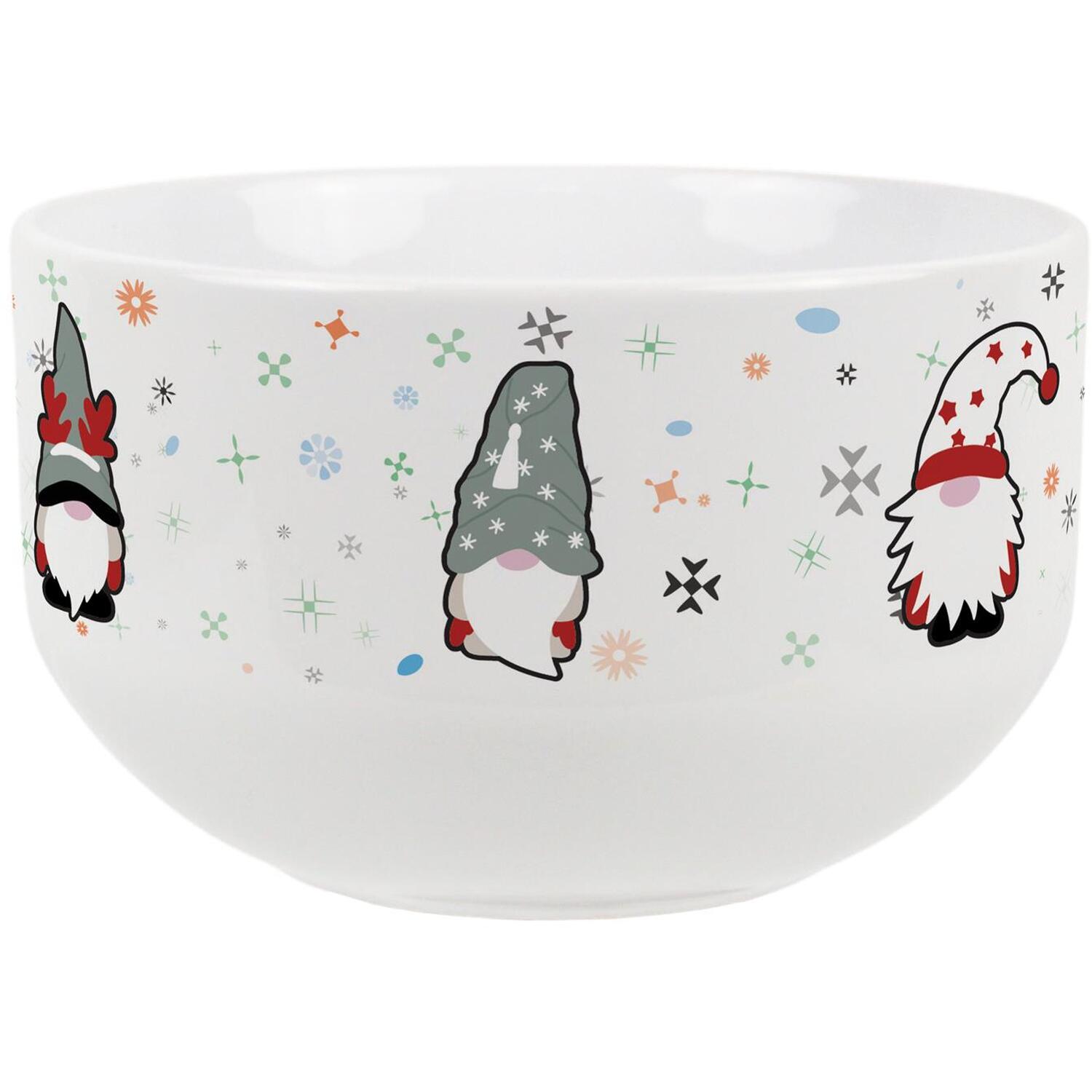 B&Q -  Christmas Gonks Ceramic Snack Bowl - Image 3