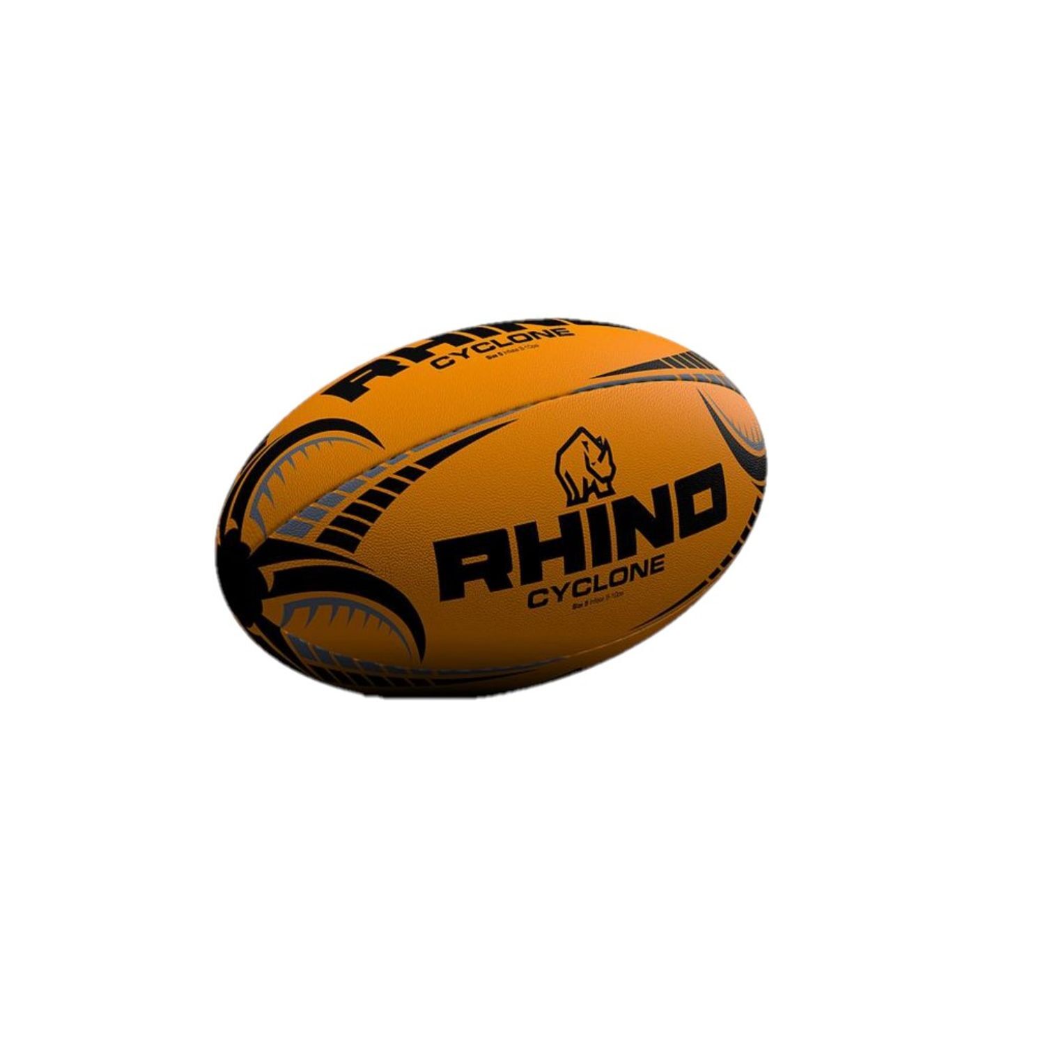 Rhino Cyclone Rugby Ball B - Fluorescent Orange
