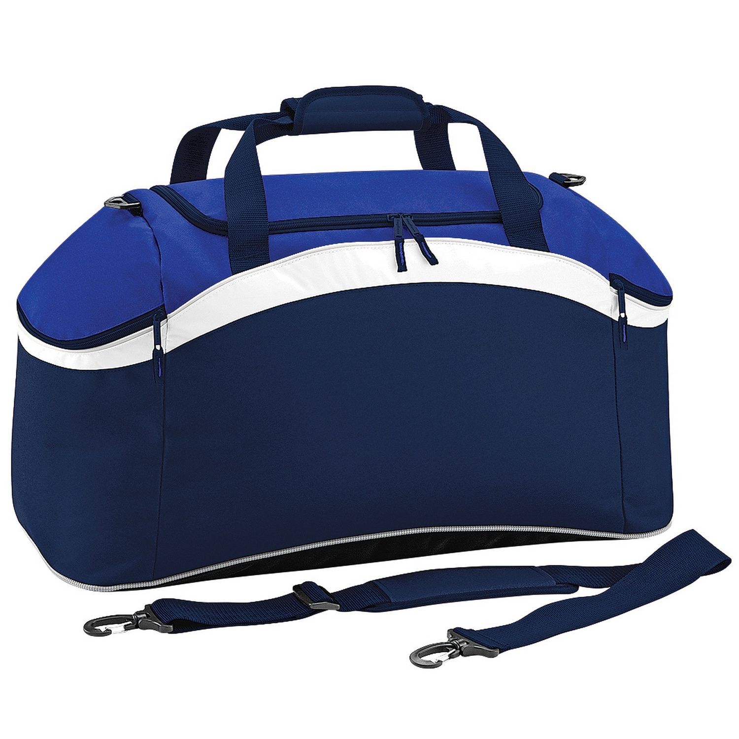 Bagbase Teamwear Holdall A - French Navy/Bright Royal Blue/White / Polyester