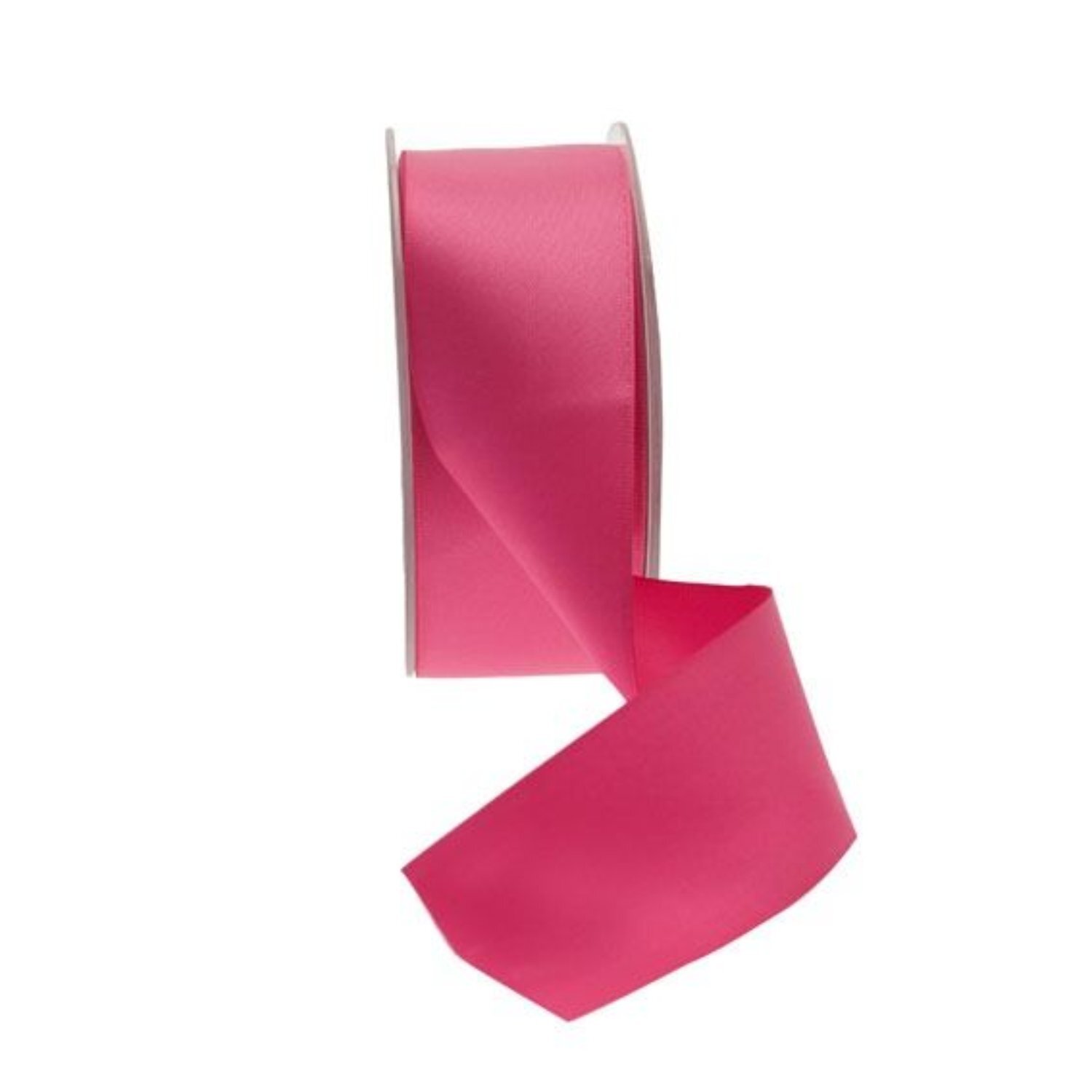  - 35mm Satin Ribbon 2 PackCerise - Image 3