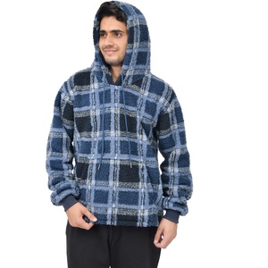 Luxury Check Fleece Teddy Borg Hoodie for Ultimate Comfort