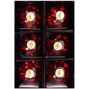 Red Star Confetti Place Card Holder 2 Pack