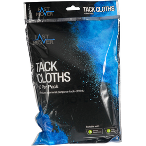 FMT3410 Tack cloths 45 x 20cm, suitable for solvent and water-based paints, 10 cloths per pack