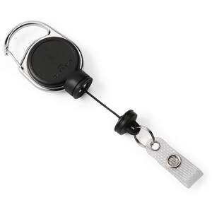 Extra Strong Retractable Clip Badge Reels for Id & Keys - Black