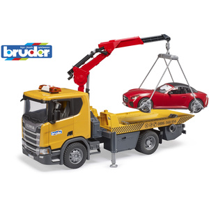 Scania Super 560R Tow truck with L+S Module + BRUDER Roadster