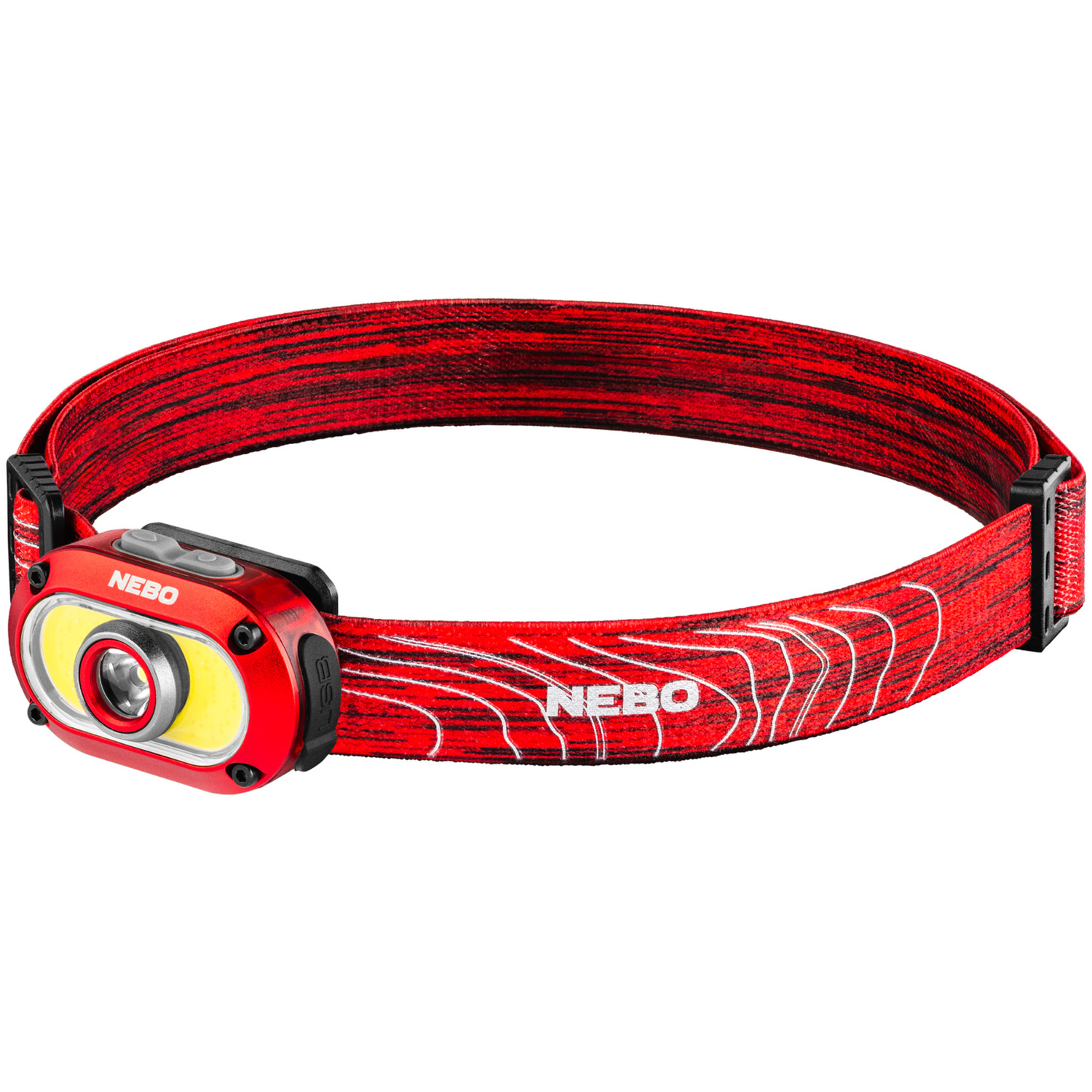 Nebo - Mycro 550+ - Headlamp and Cap Light - 550 Lumens - USB-C Rechargeable - Red - Image 2