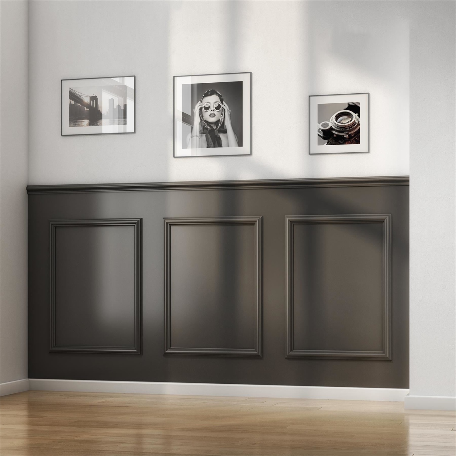 Cheshire Mouldings Wpkt1 Dado Wall Panelling Kit 9X45x2000mm Pack Of 2 - Natural / 2 - Image 2