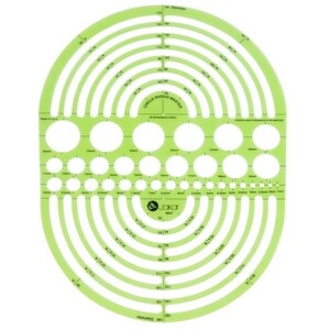 Circle Radius Master Template - Green / 251mm