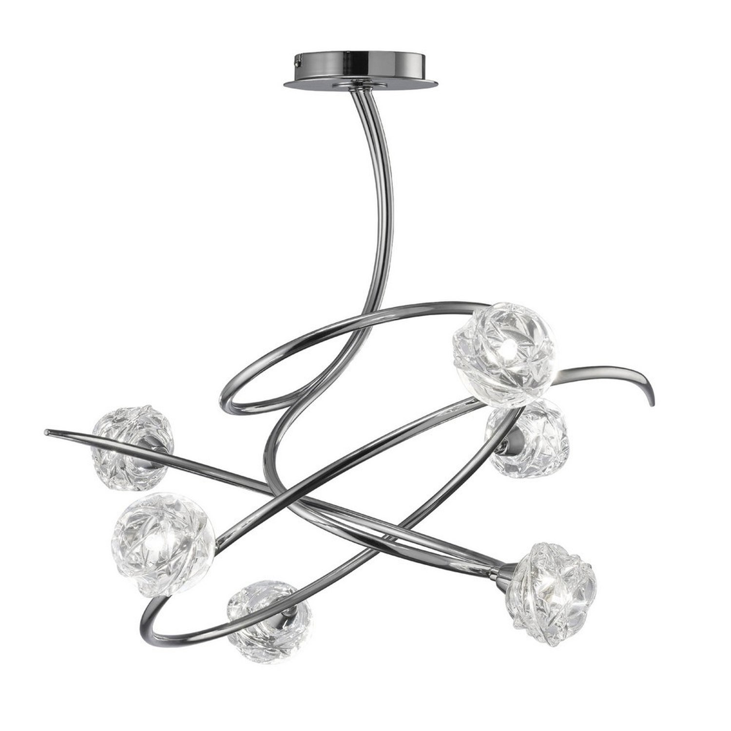 Inspired Lighting Maremagnum Ceiling Light Chrome