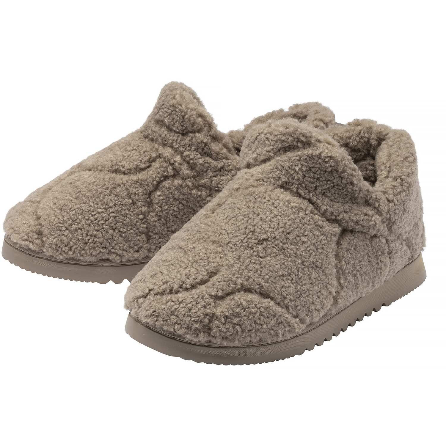 Dunlop Ladies Teddy Fleece Full Slippers