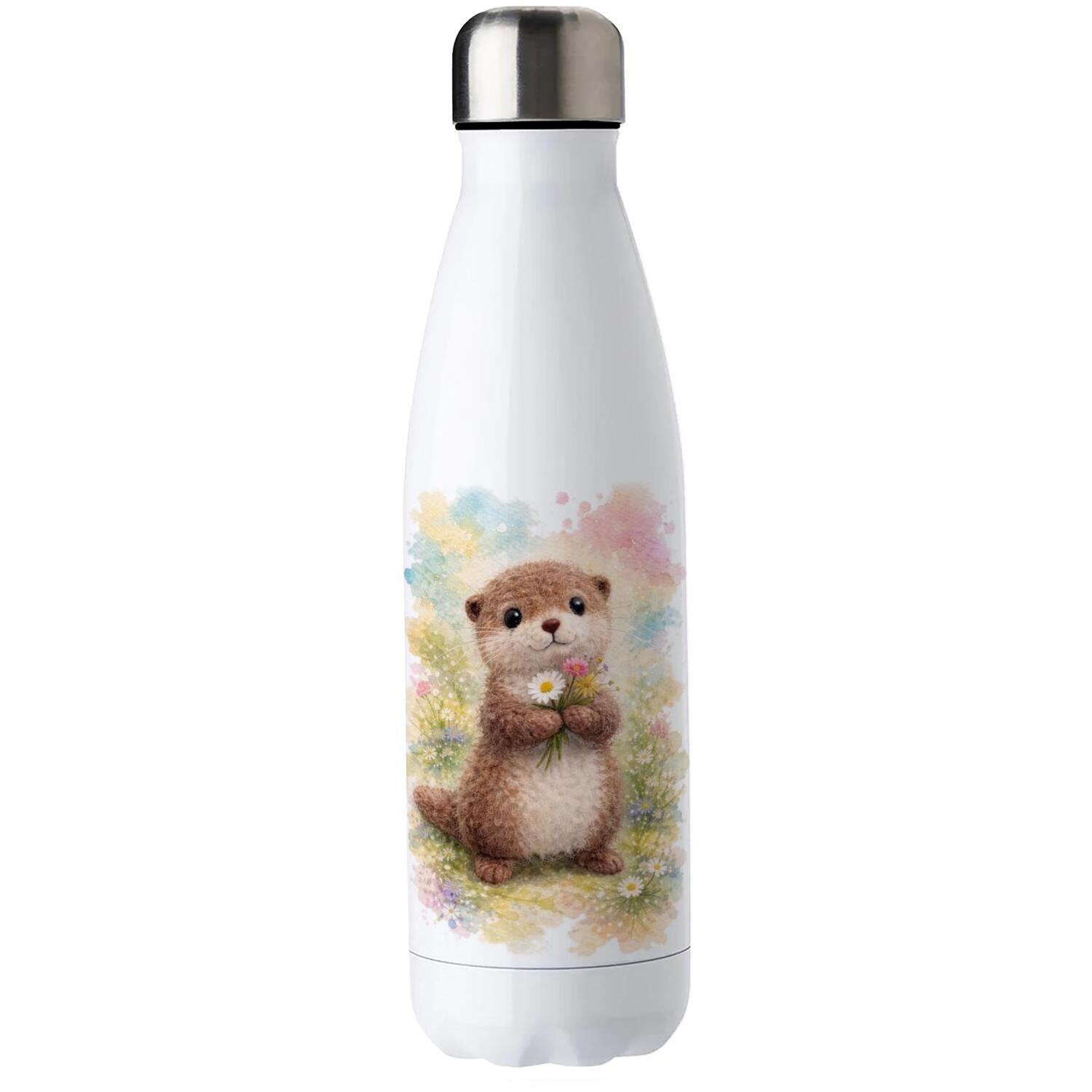 Purely Home Fuzzy Otter Stainless Steel Water Bottle - Image 1