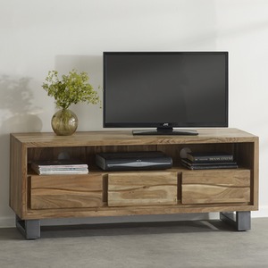 Natural Essential Live Edge Large Media Unit