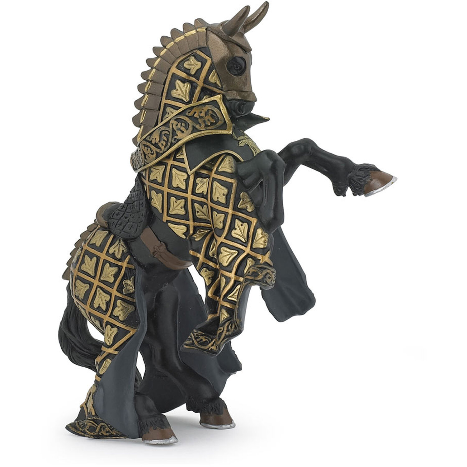PAPO Fantasy World Horse of Weapon Master Bull Toy Figure - Black