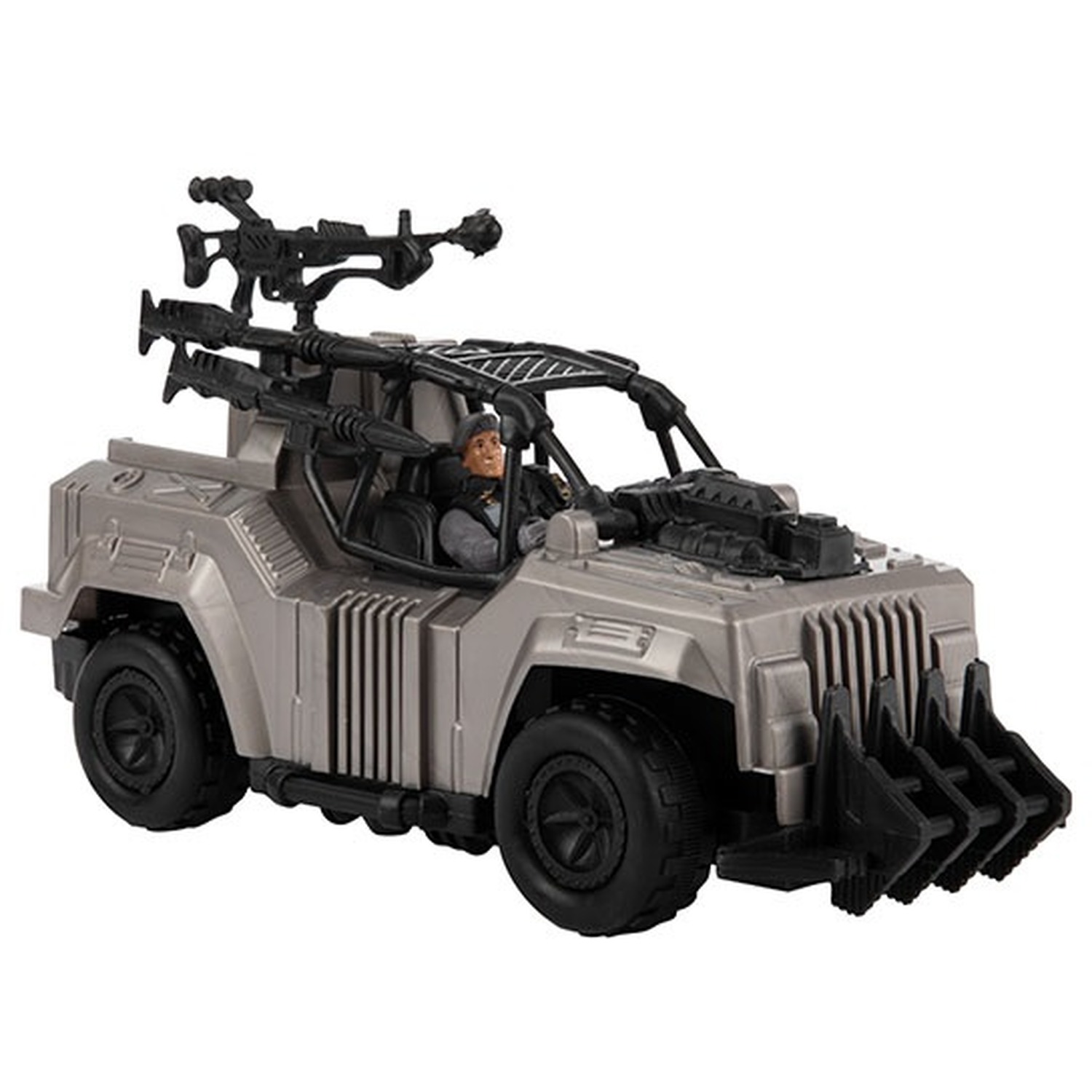 Image of Buggy and Military Figure for Kids - Army Grey