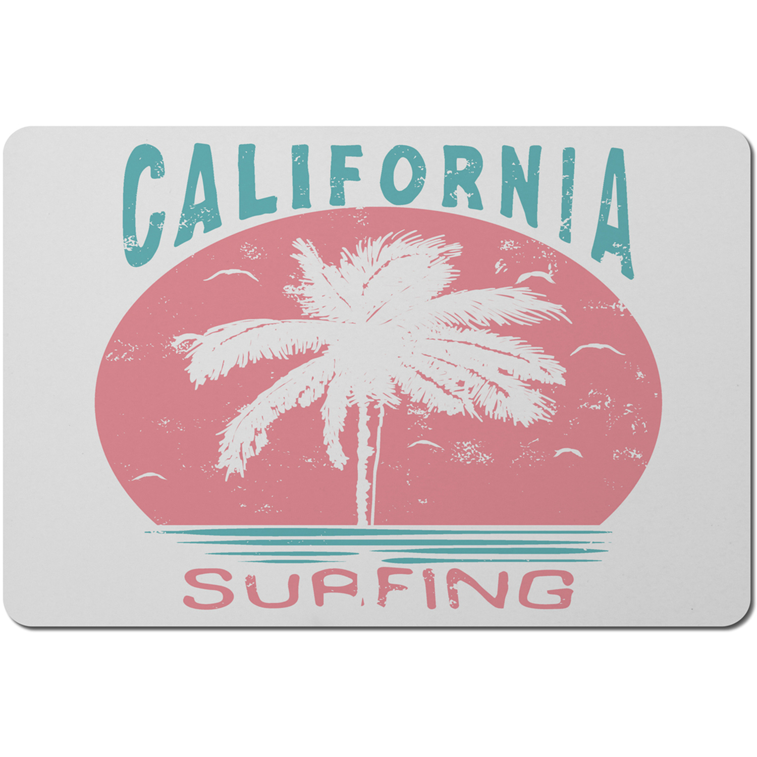 California Surfing Placemat - Pink
