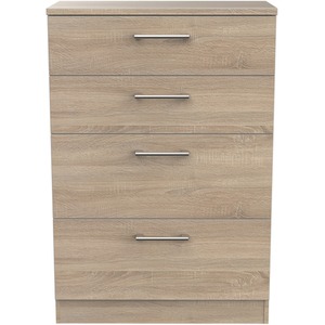 Devon Ready Assembled 4 Drawer Deep Chest