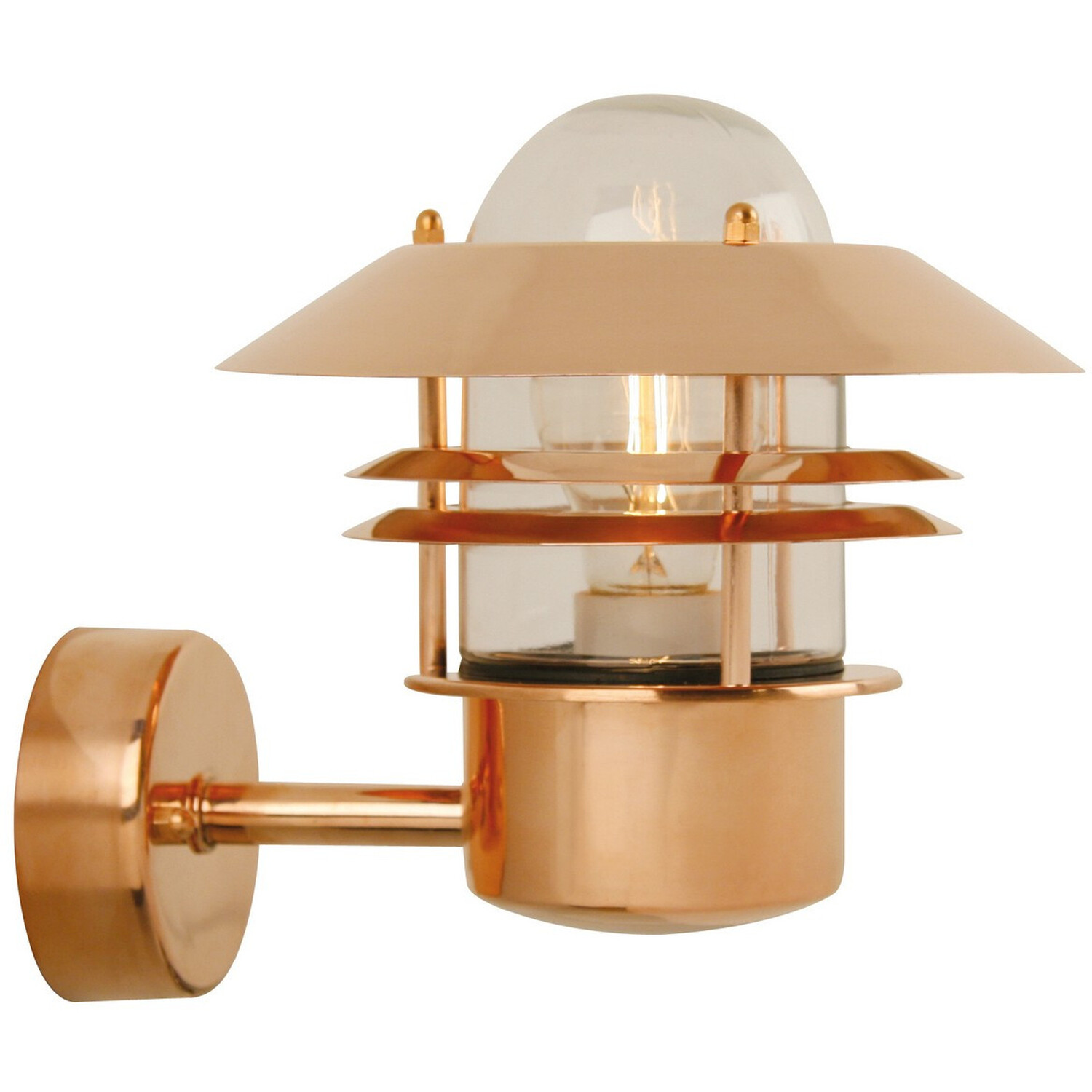 NO25031030 - Blokhus Outdoor Wall Lantern Copper E27 IP54 - Copper / 1.74kg thumbnail