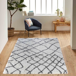 Moroccan Berber Shaggy Rugs Living Room Abstract Design