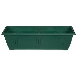 60cm Slim Venetian Window Box Green