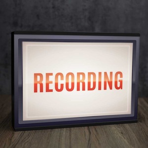 Light Box Room Sign XL Recording A4