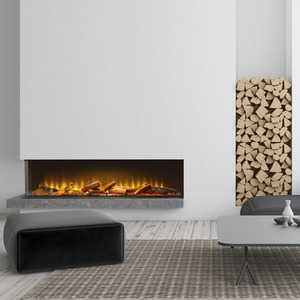 Acantha Aspire 125 Corner View Media Wall Electric fire
