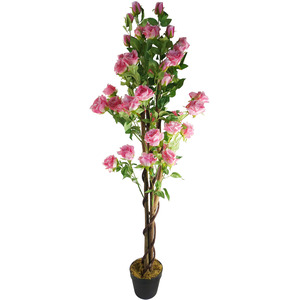 Artificial Pink Rose Tree