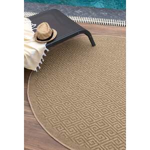 Green Nature Collection Circle Geometric Outdoor Rug shot 5097150