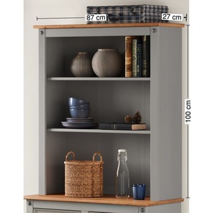 Distressed Grey Wax Corona 2 Door Dresser shot 5969775