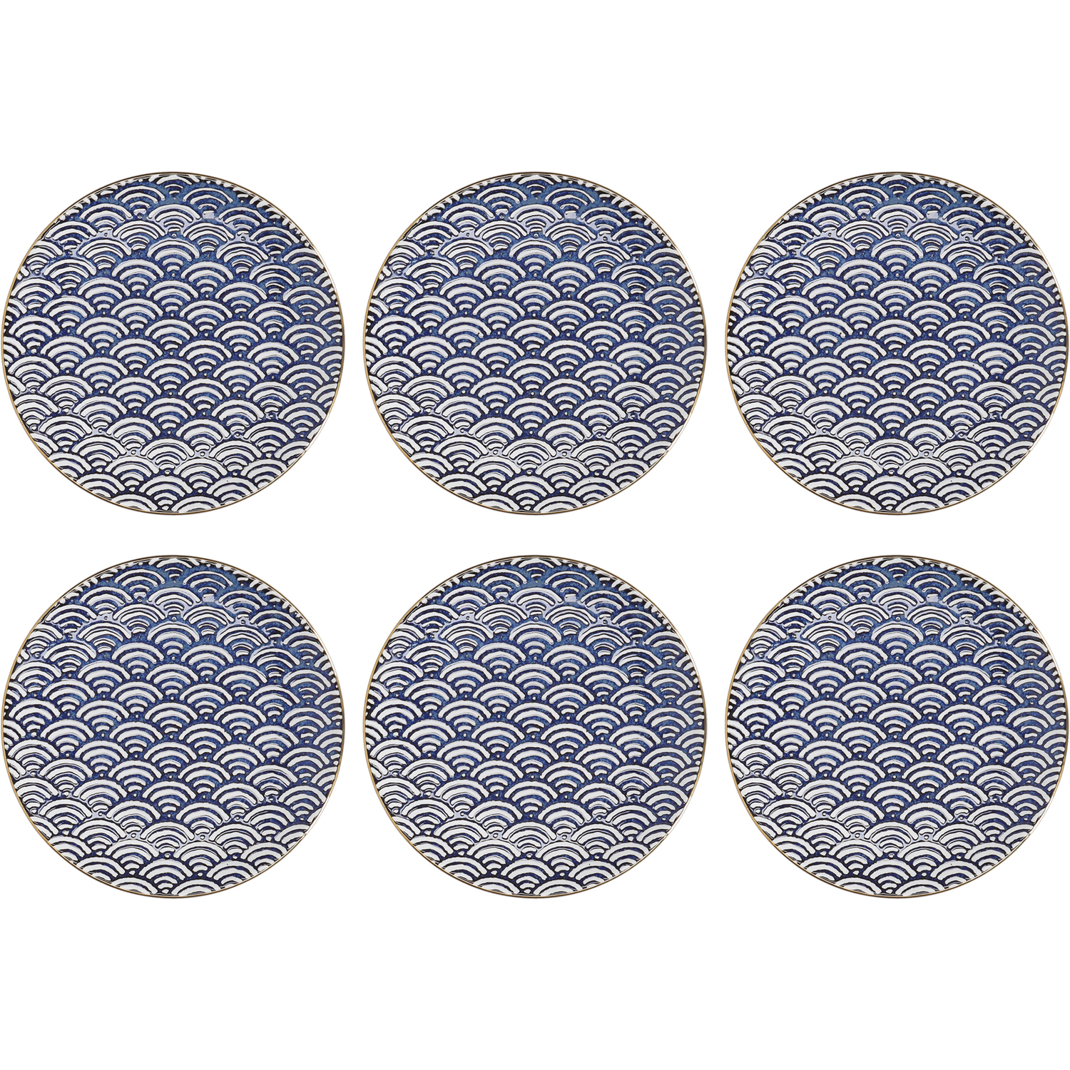 Image of Satori 6-Piece Porcelain Side Plate Set&hellip;