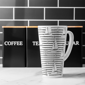 Sailboats Latte Mug