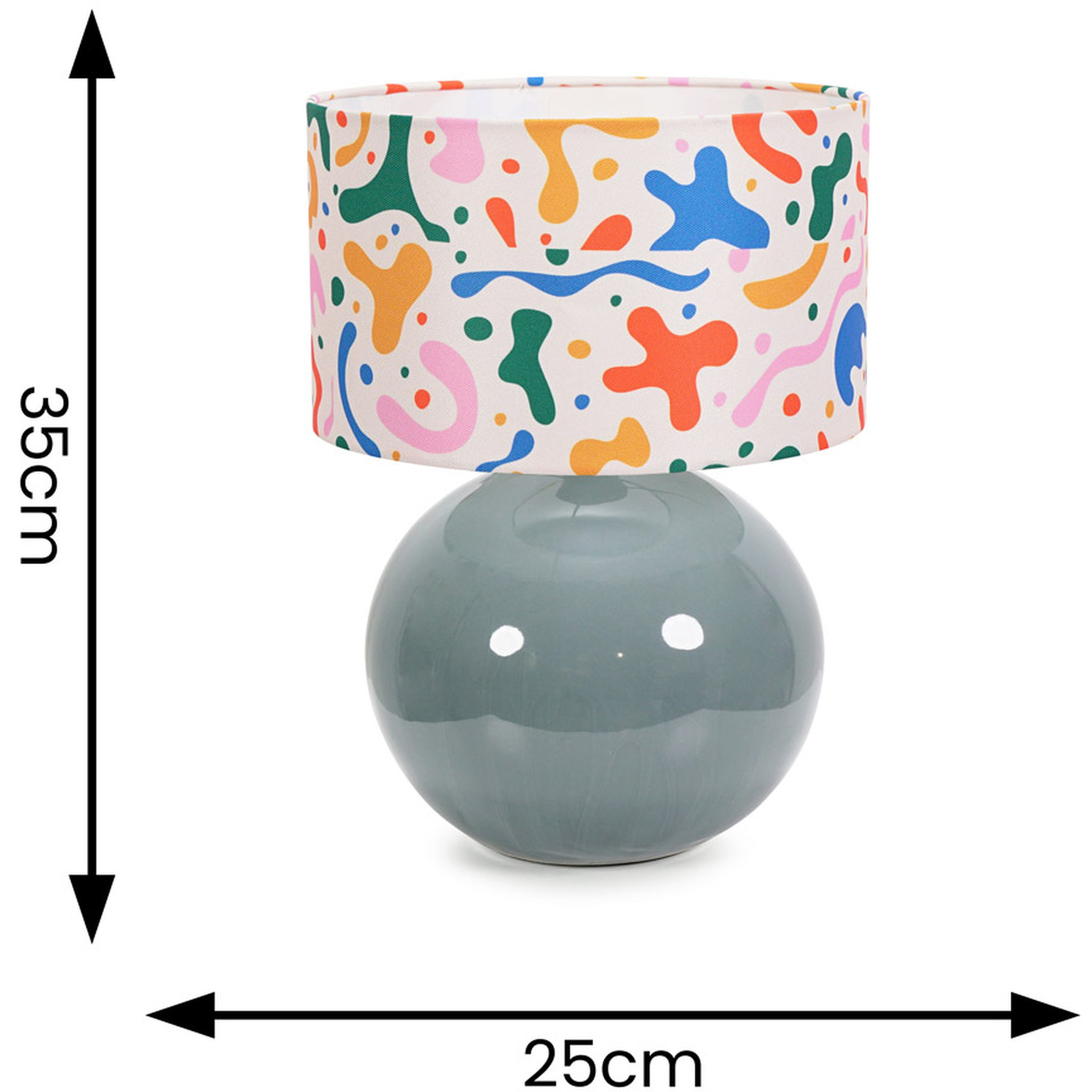 Bosco Eucalyptus Table Lamp Abstract Shade - Eucalyptus Bulb Included
