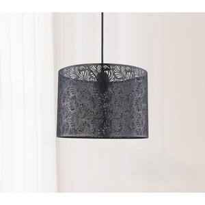 Black Leaf Cut Out Pendant