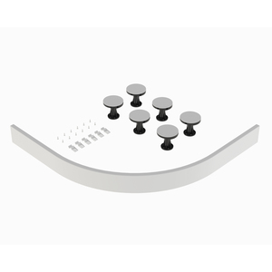 Shower Tray Leg Set White For 700mm 900mm Quadrant Resin Trays