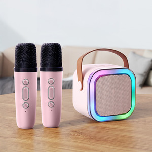 Karaoke Machine and Wireless Microphones with RGB Lights