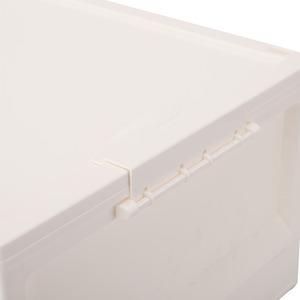 White / 38l Double-Door Collapsible Storage Box with Wheels shot 8049032
