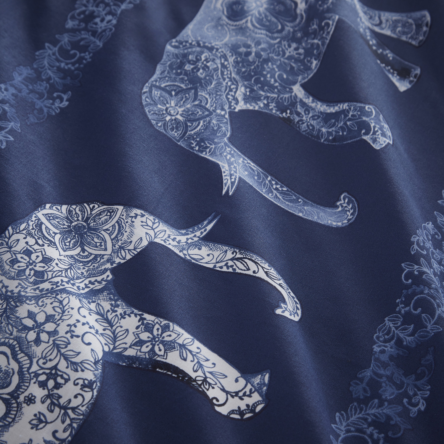 Charlotte Thomas Elephant Duvet Cover Set - Blue