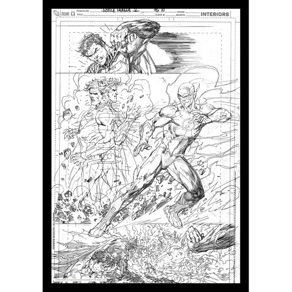 DC Comics Superman  Flash Limited Edition Art Print