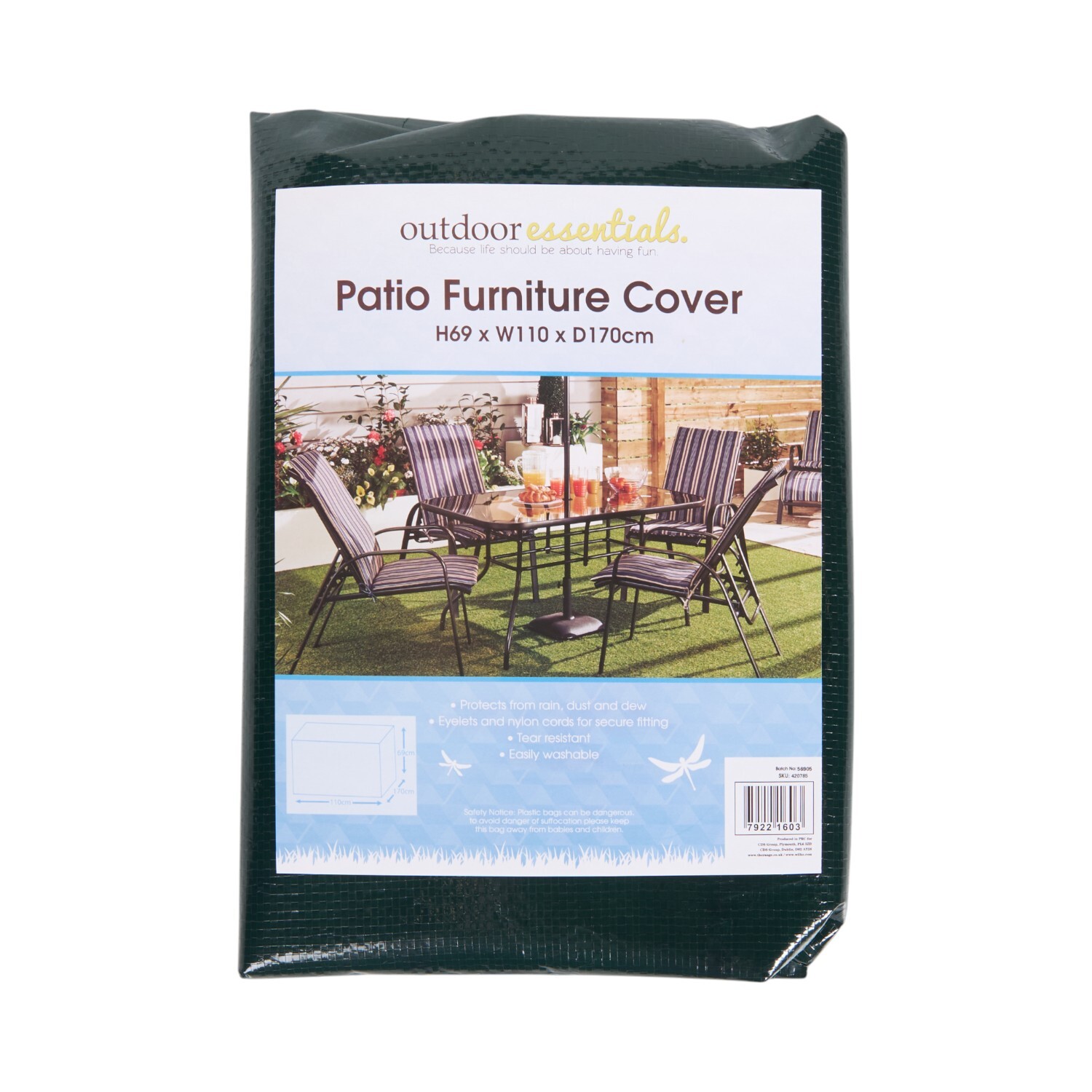 Garden Patio Furniture Cover  - Green