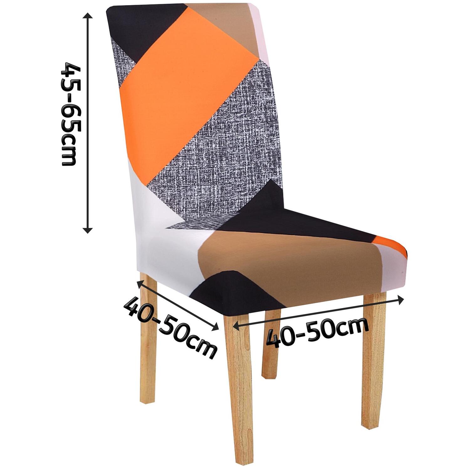 Dining Stretch Removable Chair Covers - Pattern 4 2