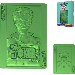 DC The Joker Playing Card Limited Edition Green Ingot