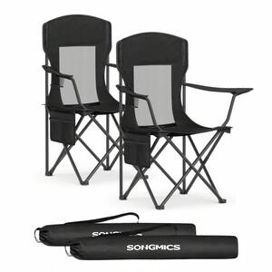 SONGMICS Set of 2 High Back Camping Chairs
