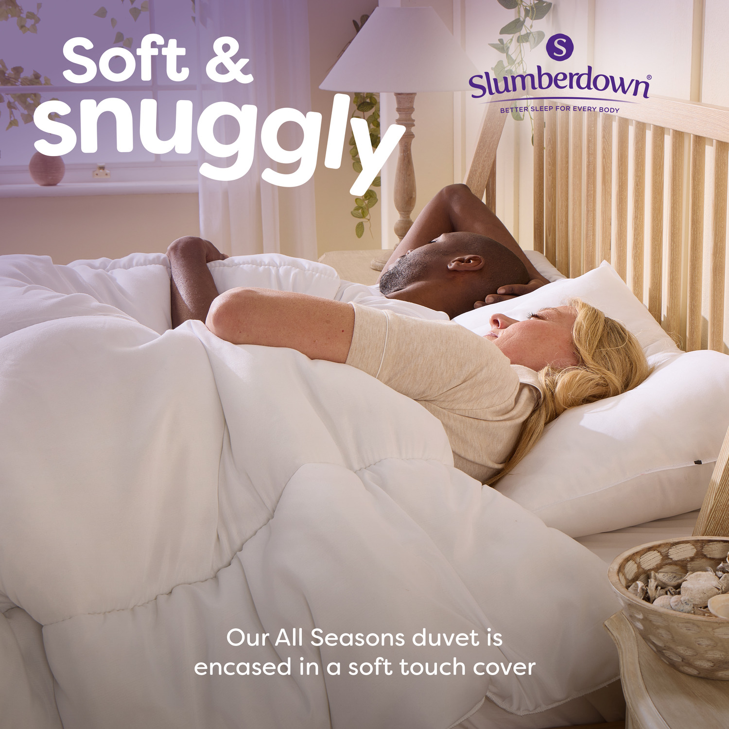 Slumberdown All Seasons Combi 15 Tog Duvet - White Single