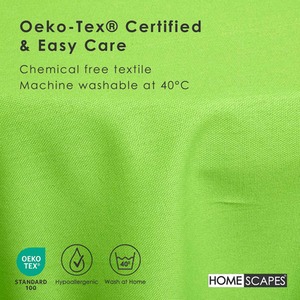 Lime Plain Cotton Round Tablecloth shot 9903383