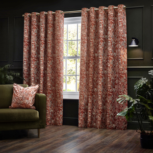 Set of 2 Bengal Chenille Eyelet Curtains