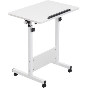 Height Adjustable Mobile Table with Wheels